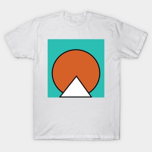 Pyramid in Circle Square T-Shirt